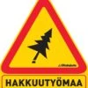 Hakkuutyömaa Varoitusmerkki, Magneettinen -Uittokalusto Kauppa hakkuuty maa 1